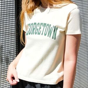 Brandy Melville ‘Georgetown’ Cropped Baby Tee